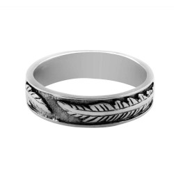 Eagle Feather Men's Ring